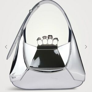 MCQUEEN The Jewelled Mirrored Shoulder Bag